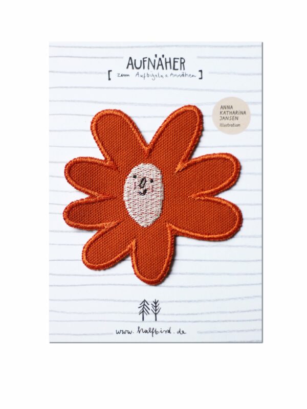 Aufnäher 'Blume Groß' von Halfbird
