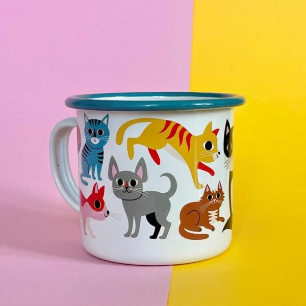 Emaille Tasse 'Cat Lover' OMM Design – Bild 2