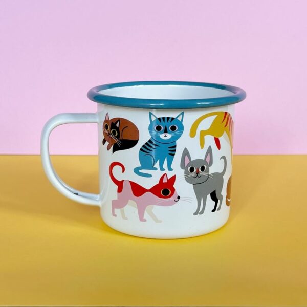 Emaille Tasse 'Cat Lover' OMM Design
