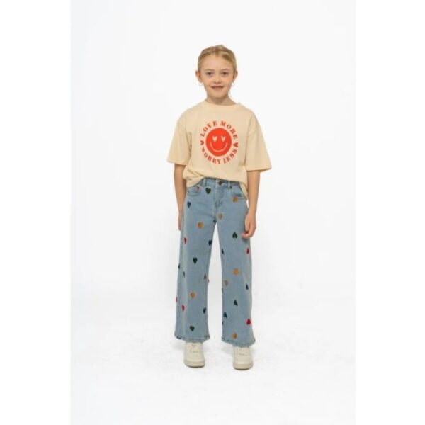 THE NEW TNNessa Wide Jeans mit Herzchen – Bild 3