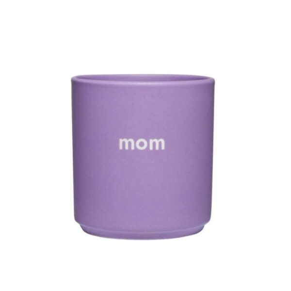 Design Letters Porzellanbecher 'MOM' (lila)