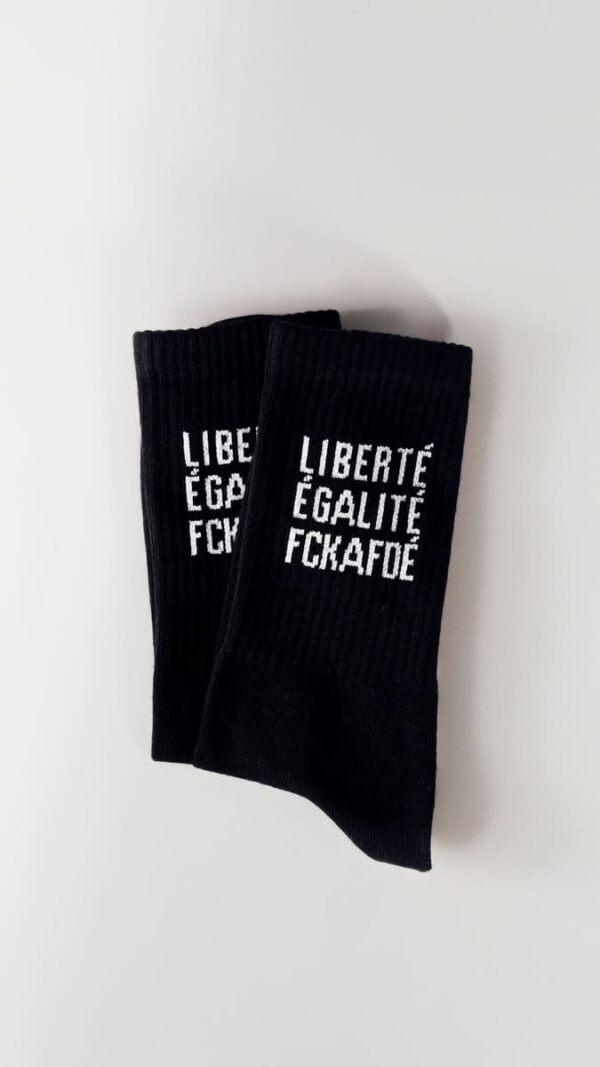 FCKAFDÉ Statement Socken in schwarz von arrel