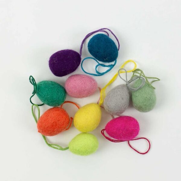 A World of Craft Anhänger 'Felt Eggs Bright' (10 Stück) – Bild 2