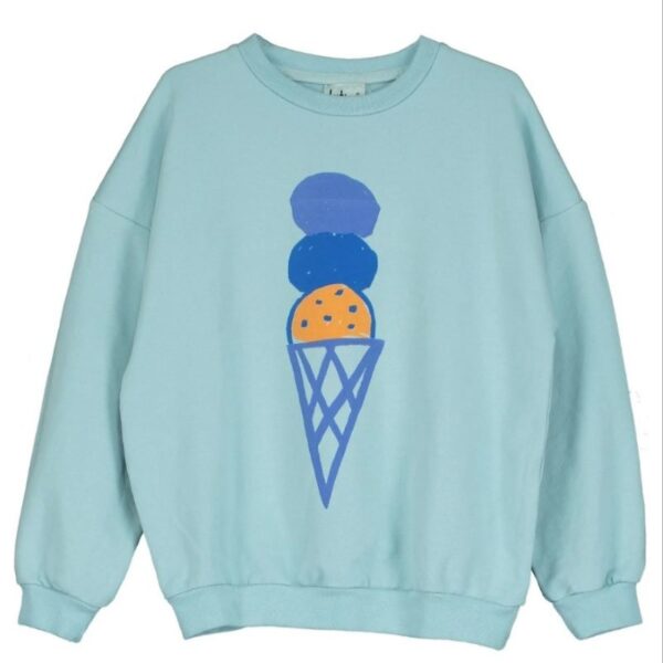 Lötiekids Sweatshirt 'Ice Cream' (Sky Blue)