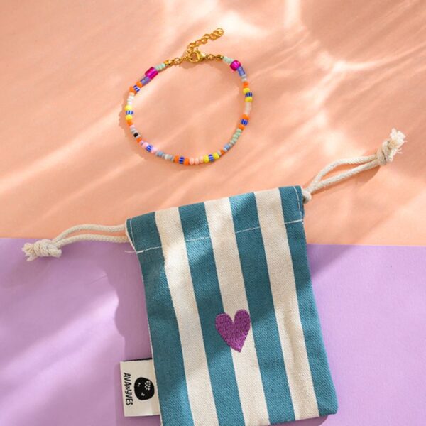 Ava&Yves Perlenarmband 'bunt'